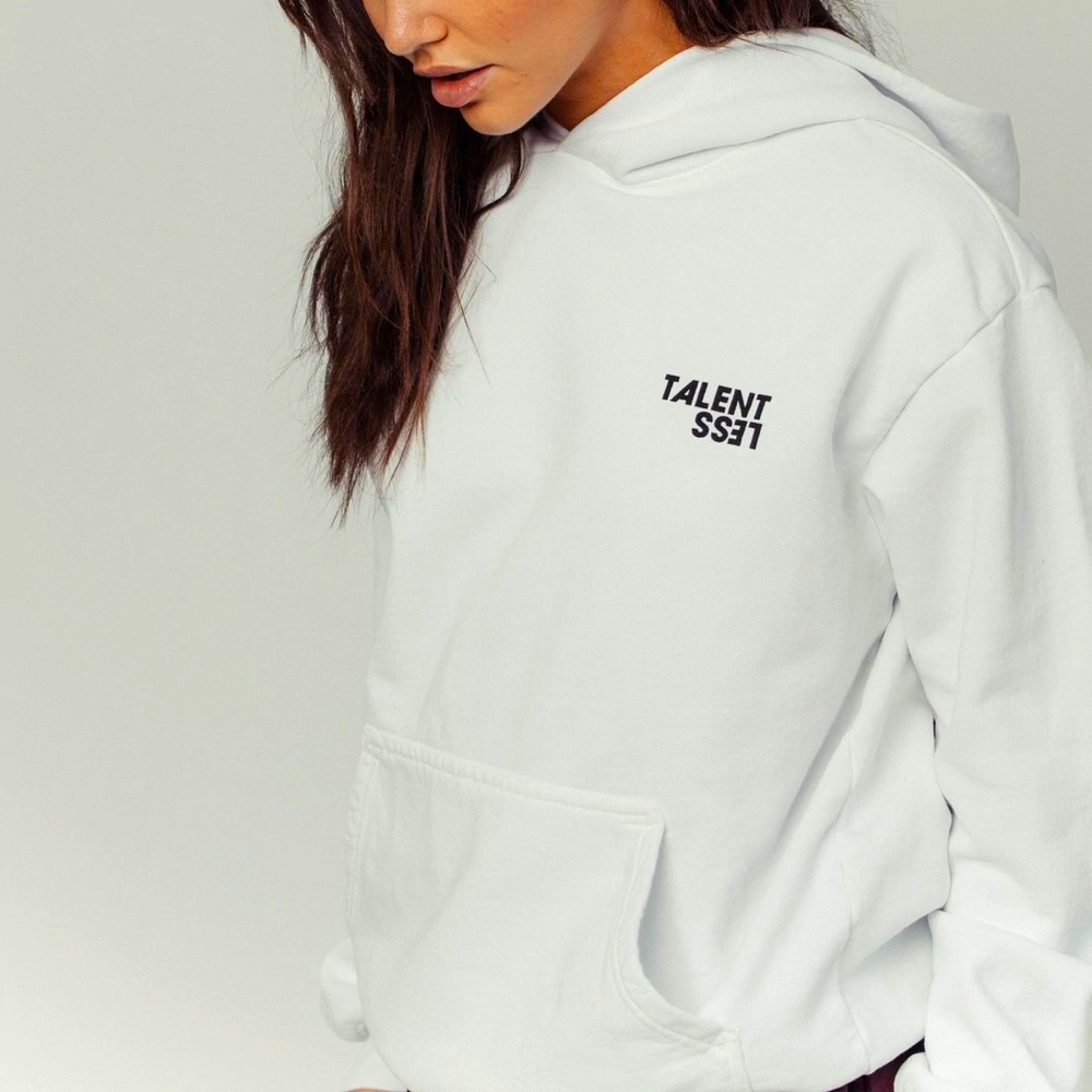 White Talentless Hoodie